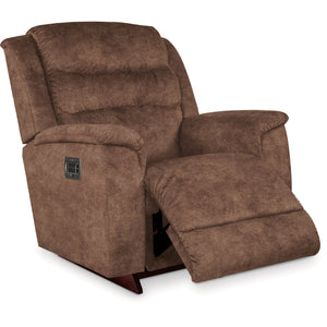 Open view of Redwood Ash Tri-Power Rocker Recliner