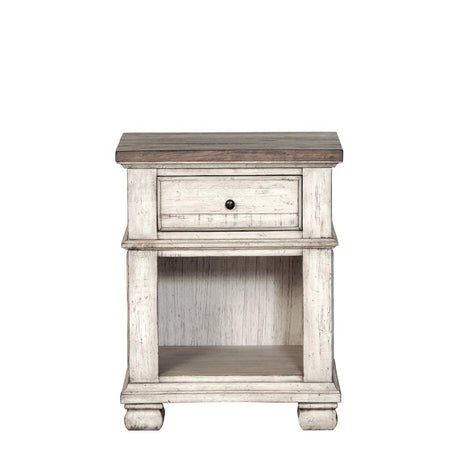 Belmont Antique Linen 1 Drawer Nightstand QK1096645