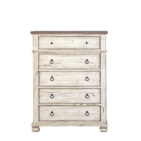 Belmont Antique Linen 5 Drawer Chest QK1096647