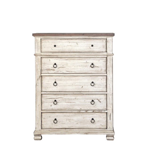 Belmont Antique Linen 5 Drawer Chest QK1096647