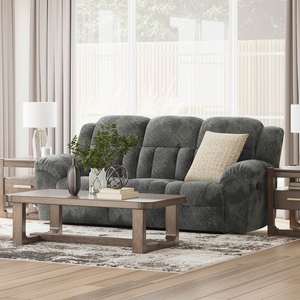 Room setting 4 featuring Frohn Graphite Reclining Sofa