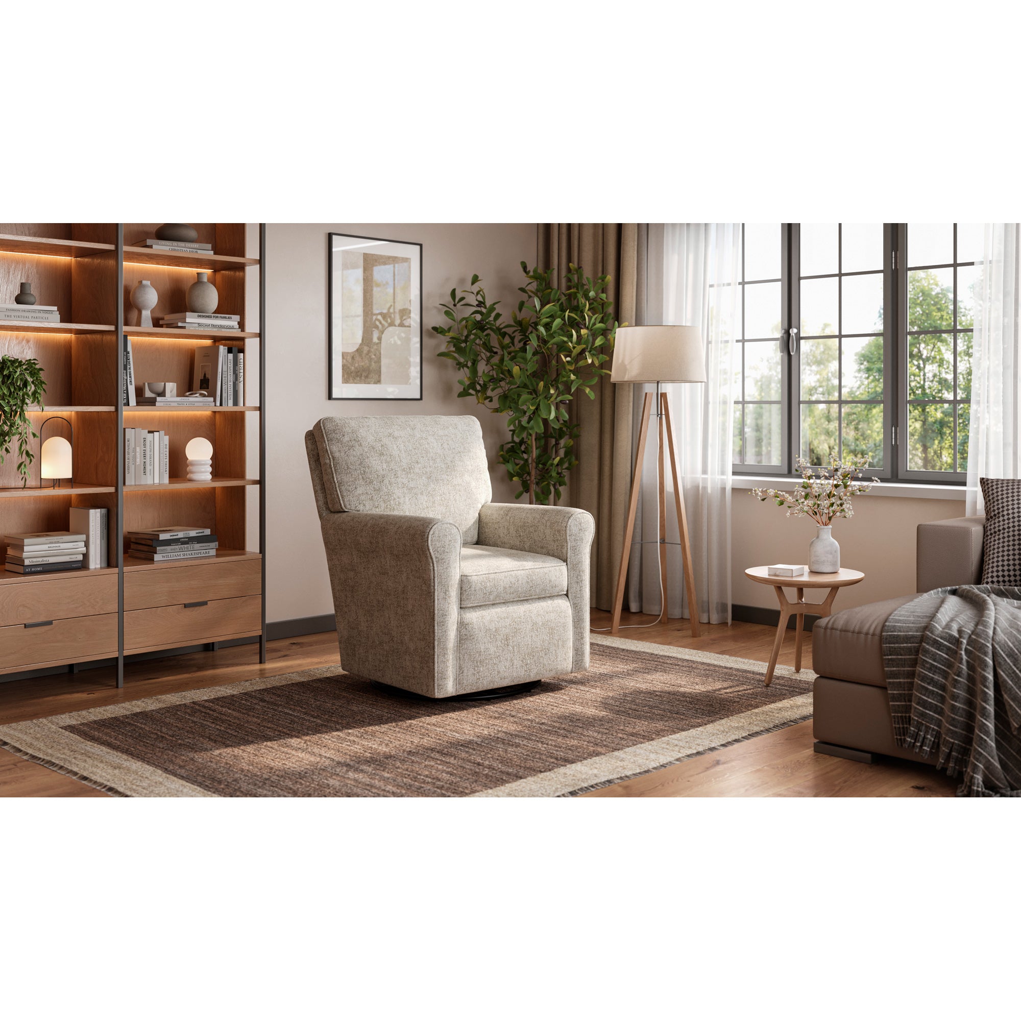 Slumberland Kacey Swivel Glider - Thumbnail 3
