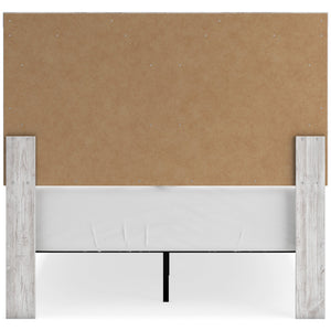 Back view of Cayboni White Full Panel Bed