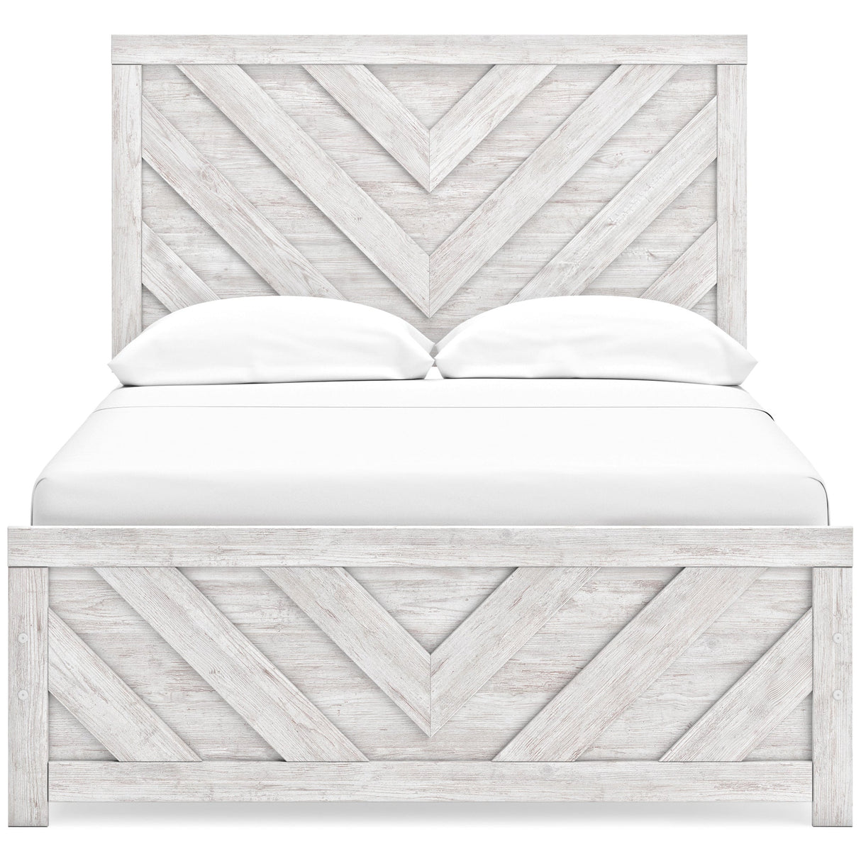 Cayboni White Full Panel Bed QK1098704