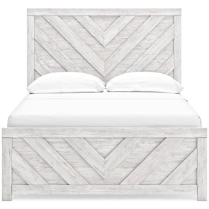 Cayboni White Full Panel Bed QK1098704
