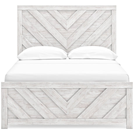 Cayboni White Full Panel Bed QK1098704