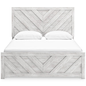 Cayboni White Queen Panel Bed QK1098705
