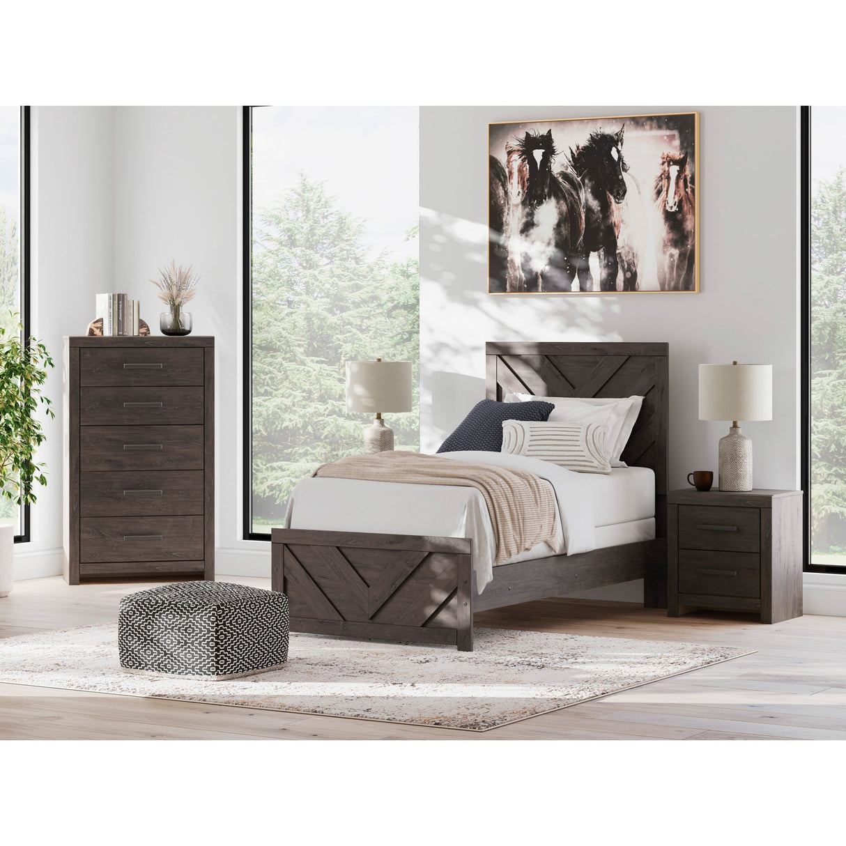 Prendonea Panel Bed