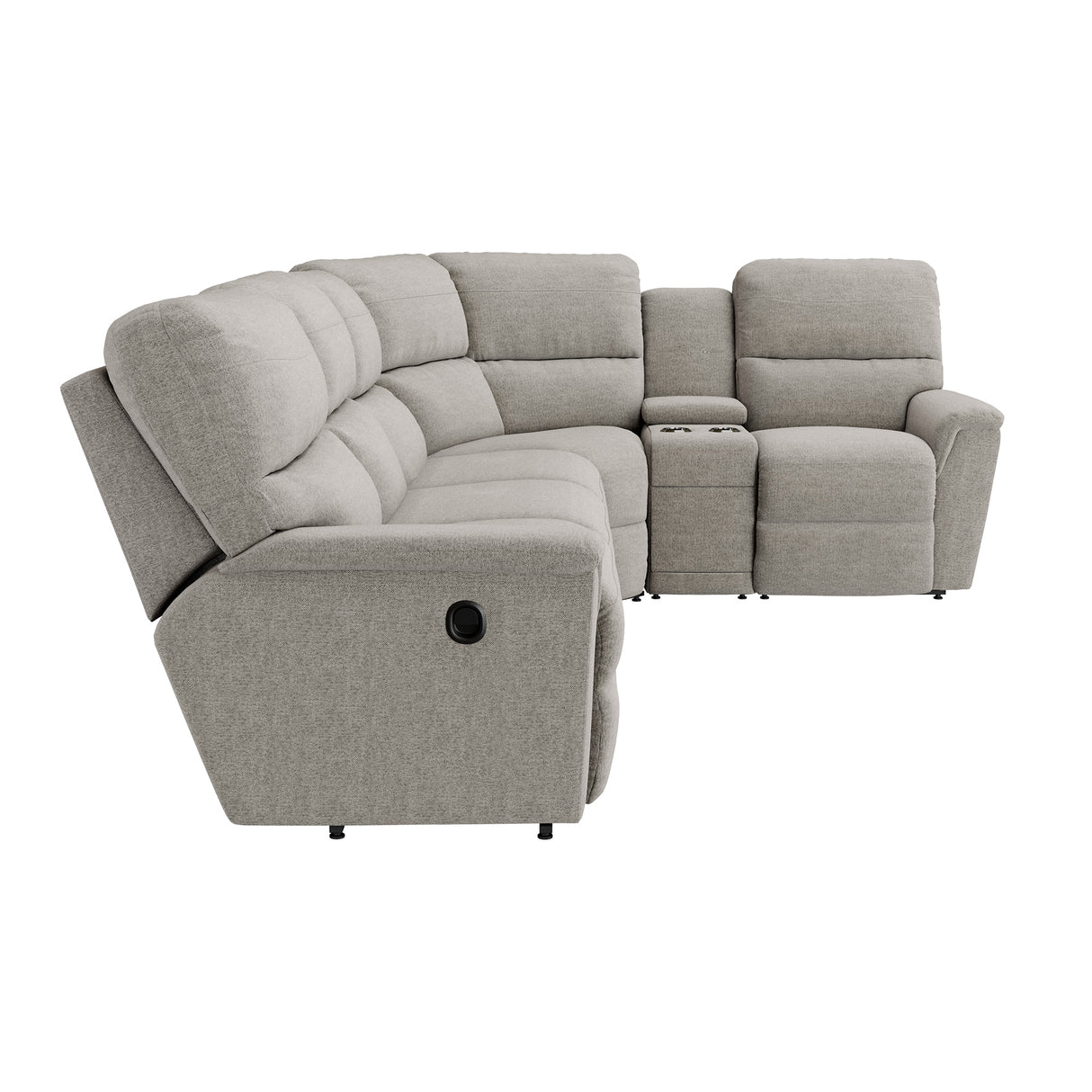 Front left view of Ava Oyster 5 Piece Sectional