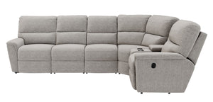 Ava Oyster 5 Piece Sectional with 2 Tri-Power Ends and 1 Tri-Power Armless