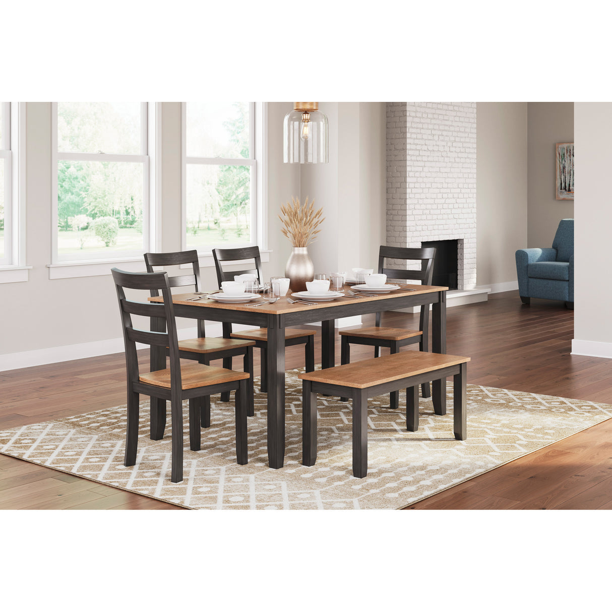 Gesthaven 6 Piece Rectangular Dining Set