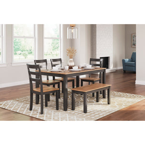 Gesthaven 6 Piece Rectangular Dining Set