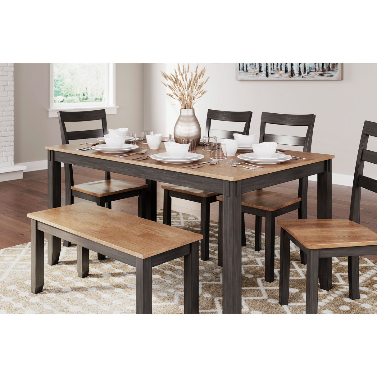 Gesthaven 6 Piece Rectangular Dining Set