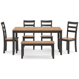 Gesthaven 6 Piece Rectangular Dining Set