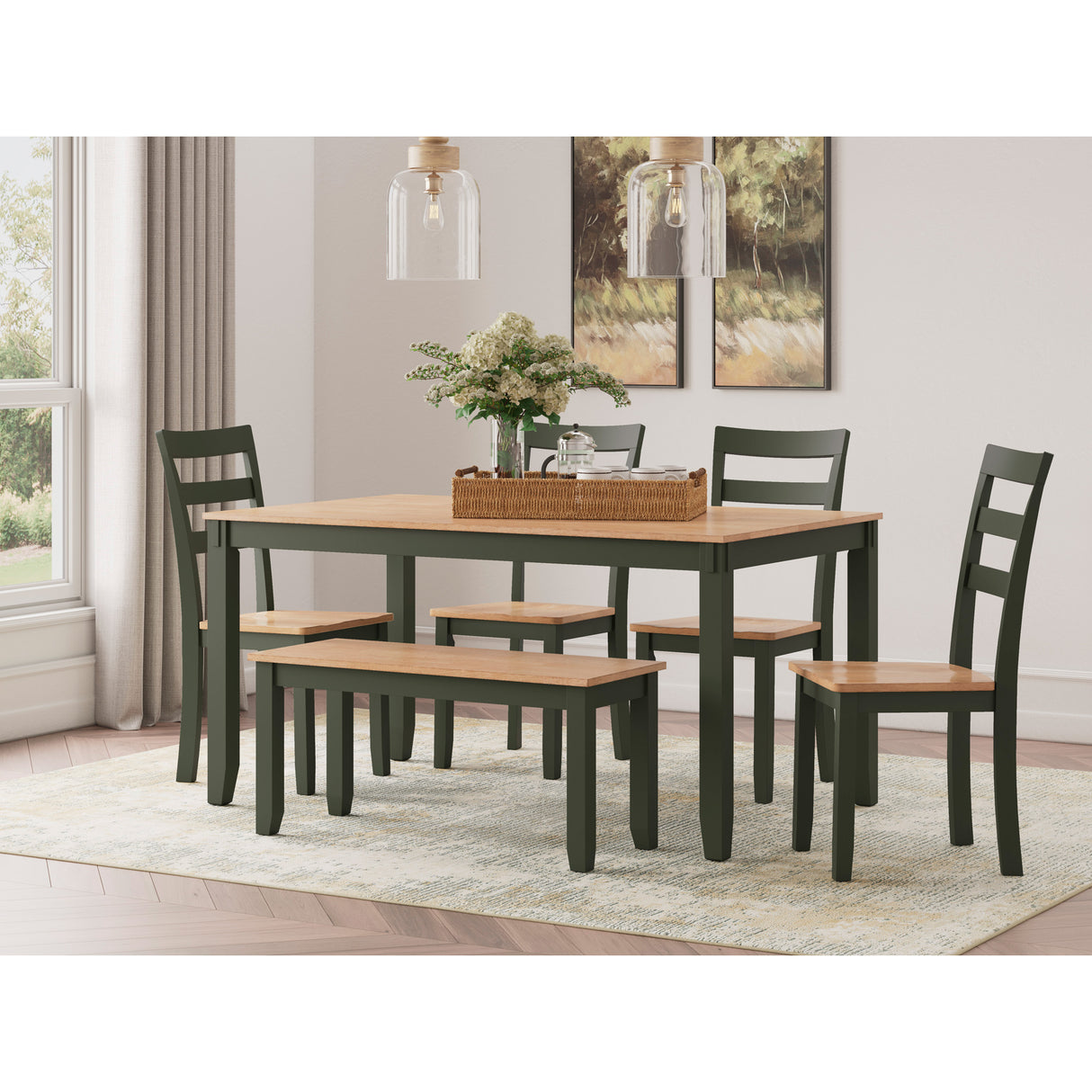Gesthaven 6 Piece Rectangular Dining Set