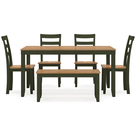 Gesthaven 6 Piece Rectangular Dining Set