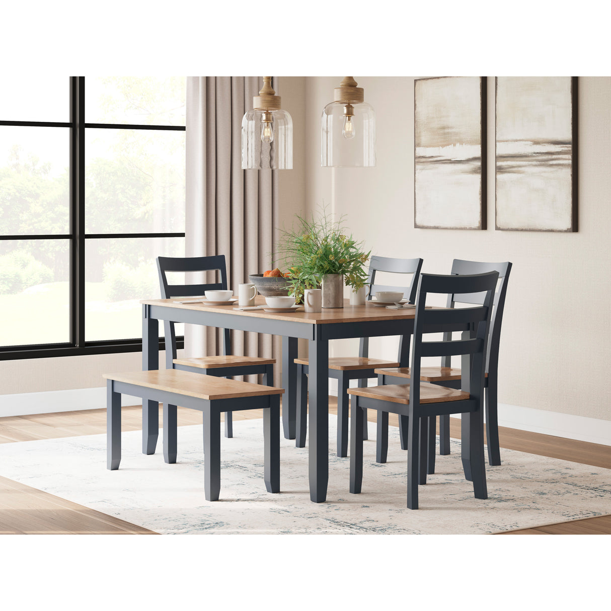 Gesthaven 6 Piece Rectangular Dining Set