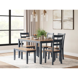 Gesthaven 6 Piece Rectangular Dining Set