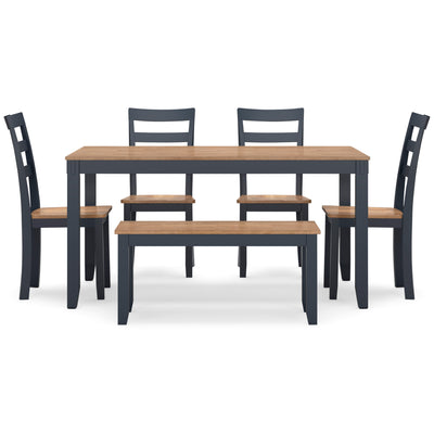 Gesthaven 6 Piece Rectangular Dining Set