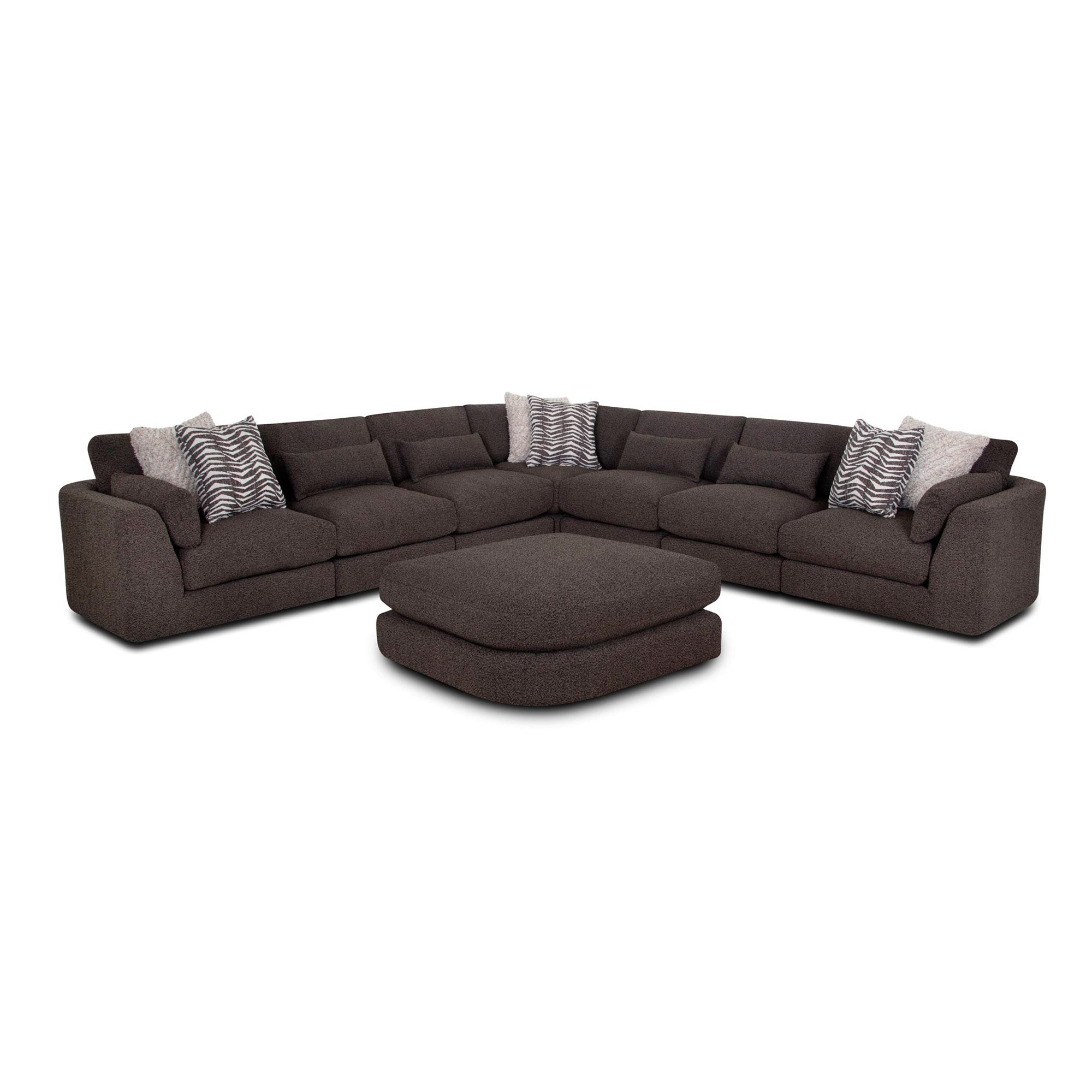 Hadlyn Curved Ottoman - Thumbnail 2