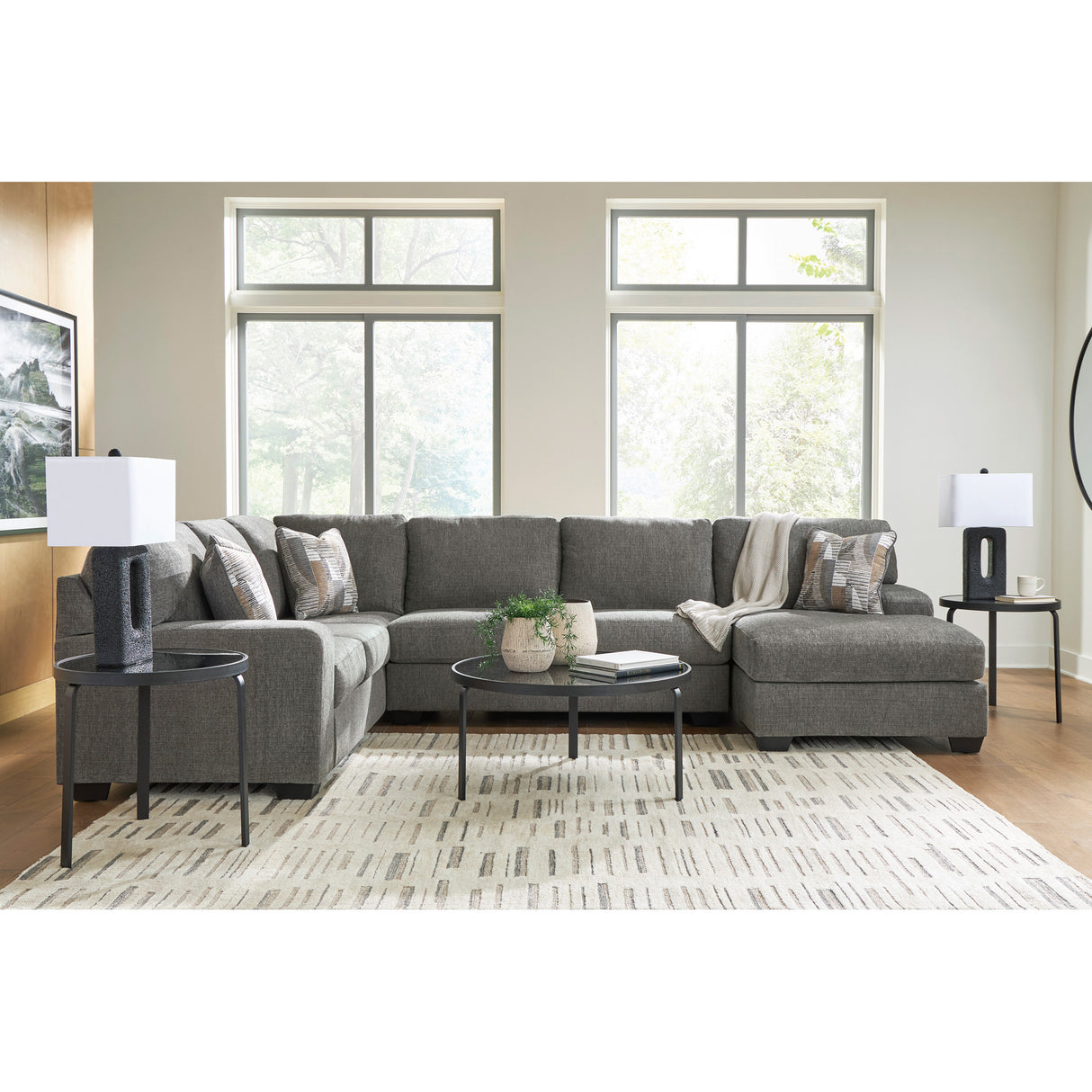 Seyler Lane 3 Piece Right Chaise Sectional