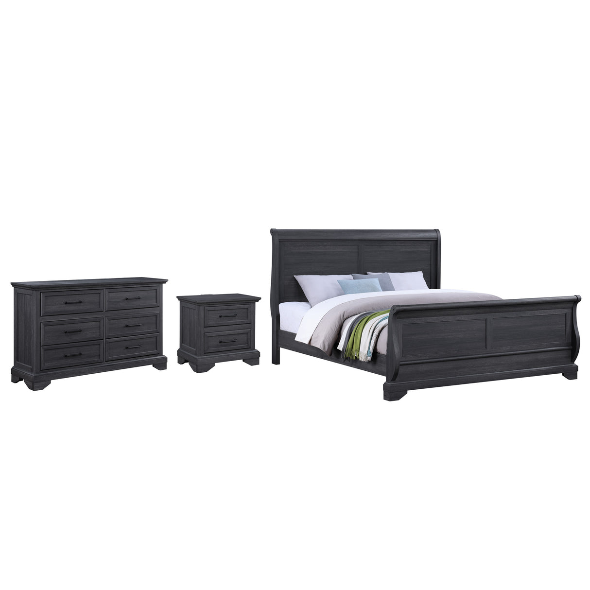 Faye 4 Piece Sleigh Bedroom