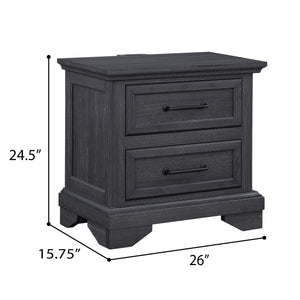 Faye 2 Drawer Nightstand