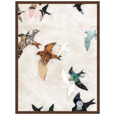 Abstract Birds I Wall Art QK1100849