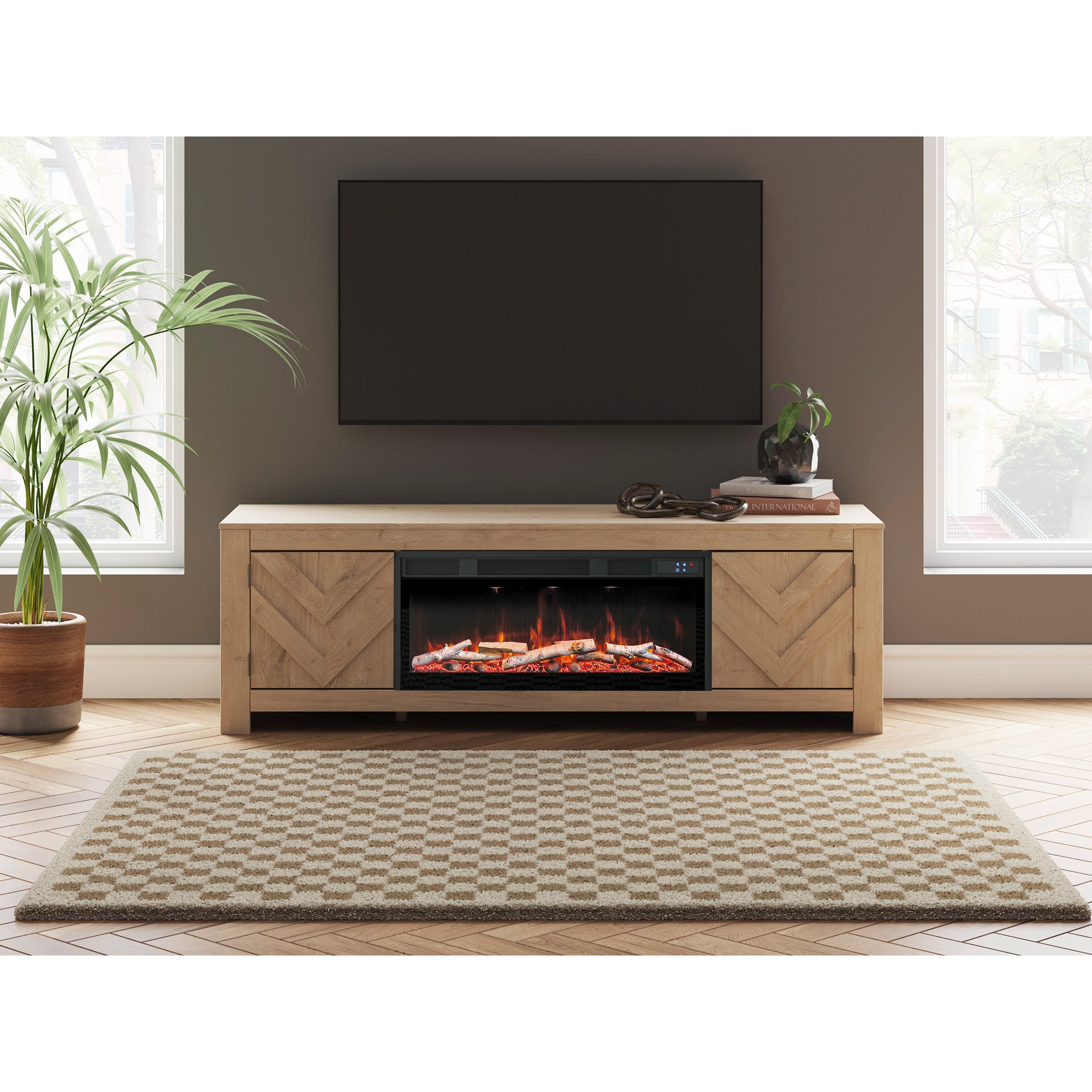 Cayboni 71 Inch Fireplace TV Stand – Slumberland
