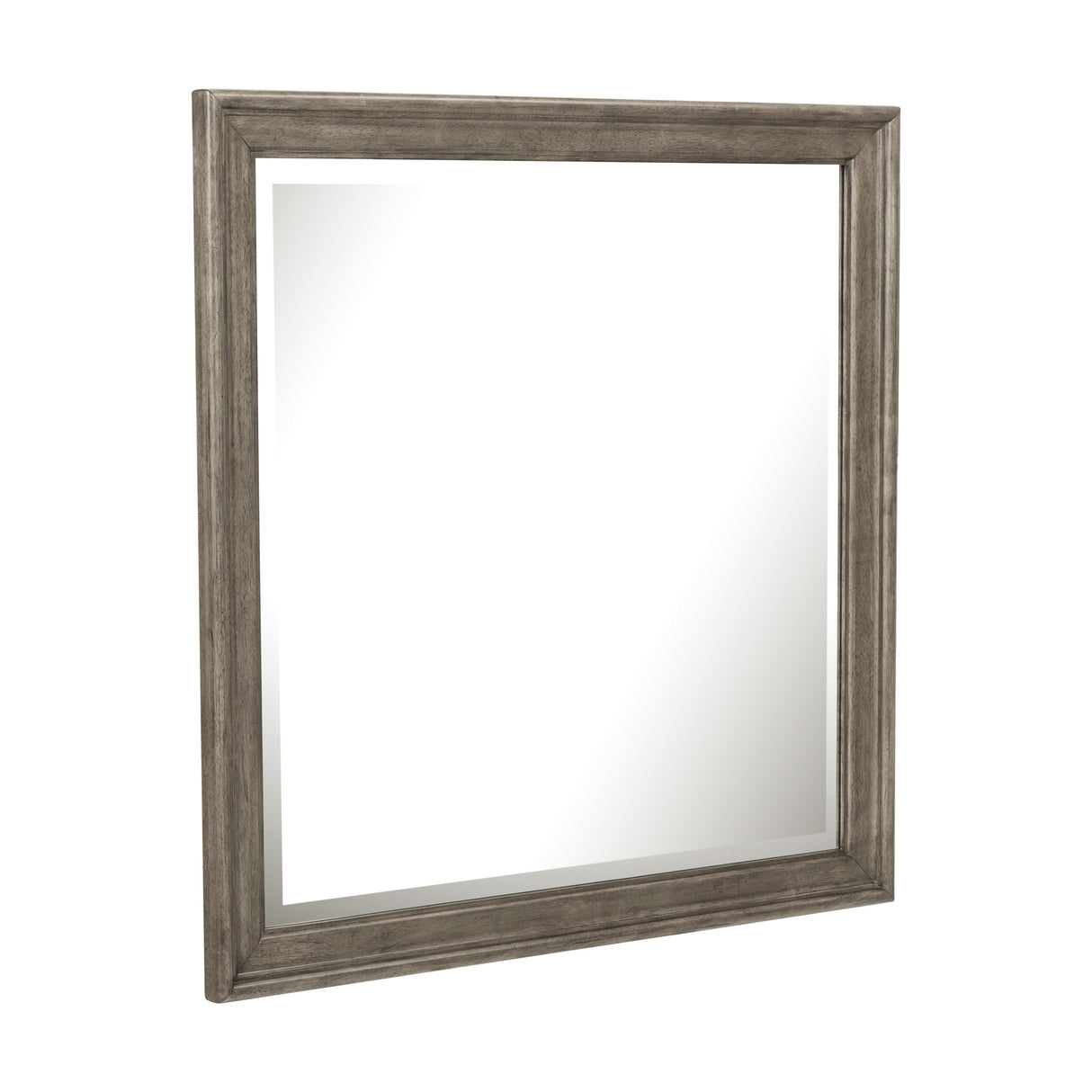 Front left view of Paola Gray Mirror
