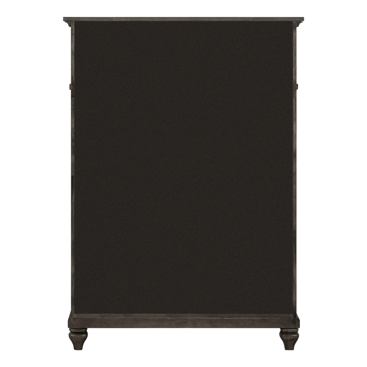 Back view of Paola Gray 5 Drawer Chest