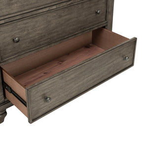 Detail view 2 of Paola Gray 5 Drawer Chest