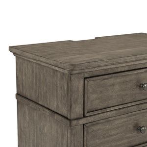 Detail view of Paola Gray Nightstand