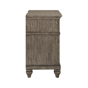 Side view of Paola Gray Nightstand