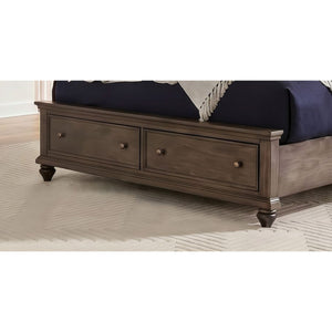 Detail view of Paola Gray Queen 4 Piece Room Group