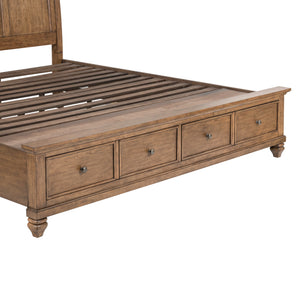 Detail view of Paola Chestnut Kg Storage Bed