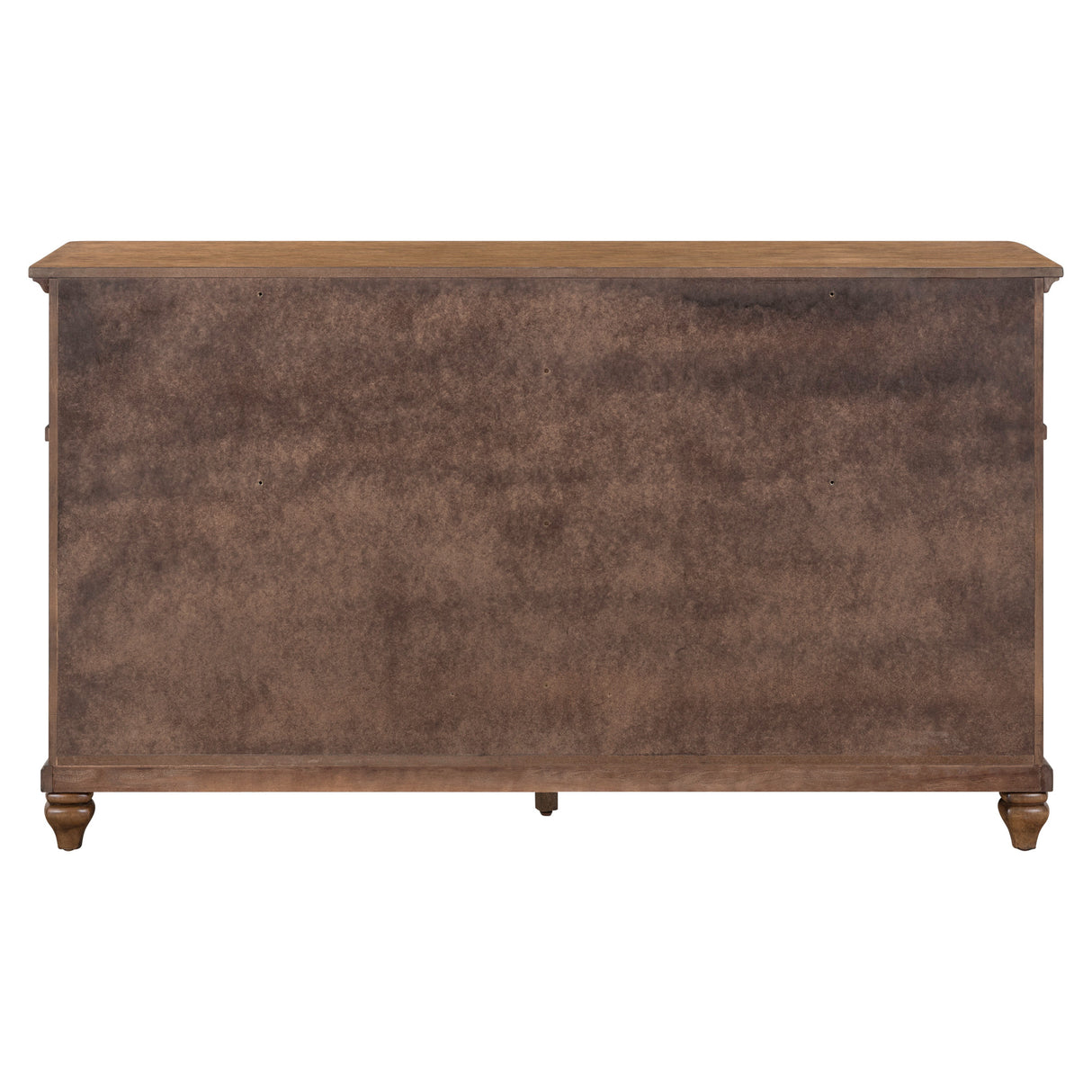 Back view of Paola Chestnut 6 Drawer Dresser