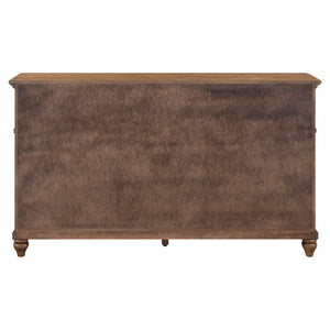 Back view of Paola Chestnut 6 Drawer Dresser