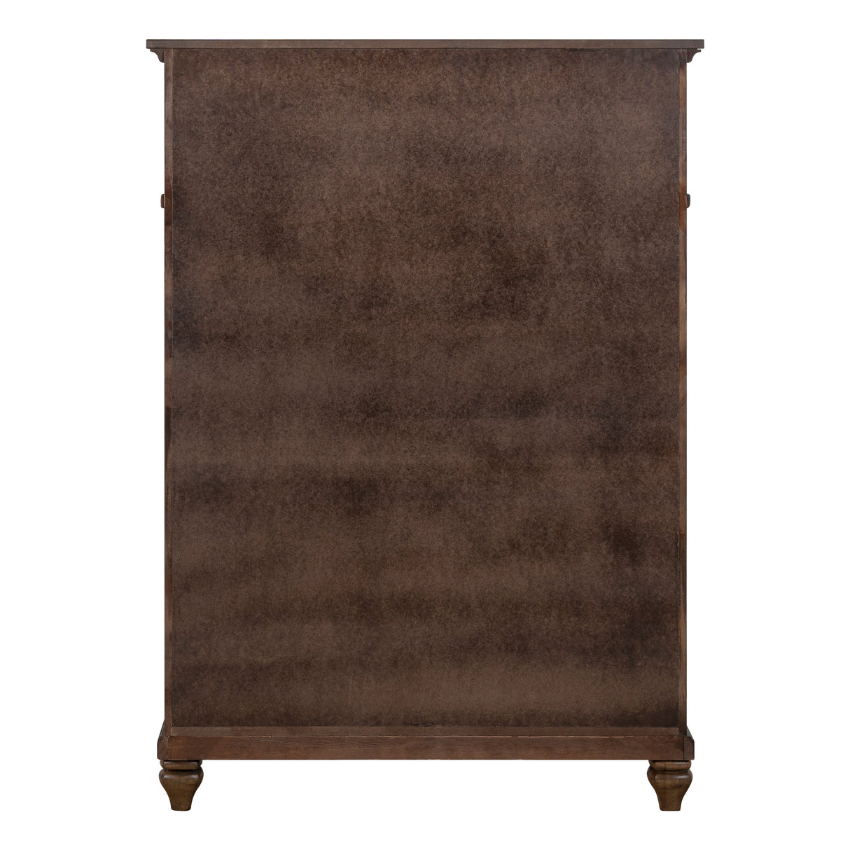 Back view of Paola Chestnut 5 Drawer Chest