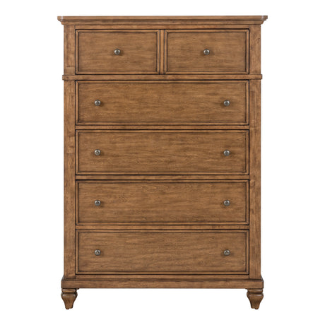 Paola Chestnut 5 Drawer Chest QK1100929