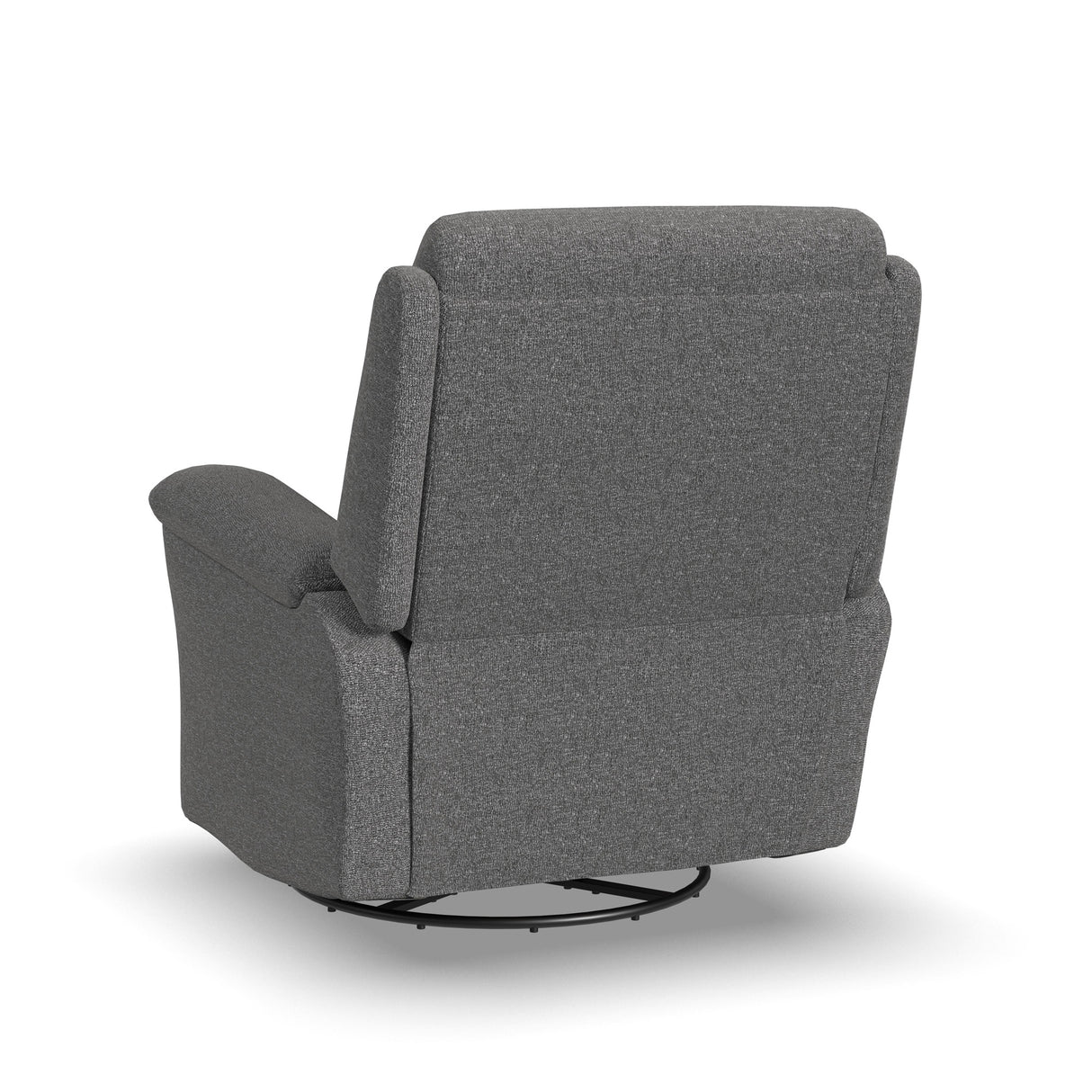 Back view of Sophisticated Marble Swivel Power Recliner