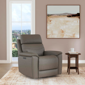A room setting featuring Refined Pewter Swivel Power Recliner