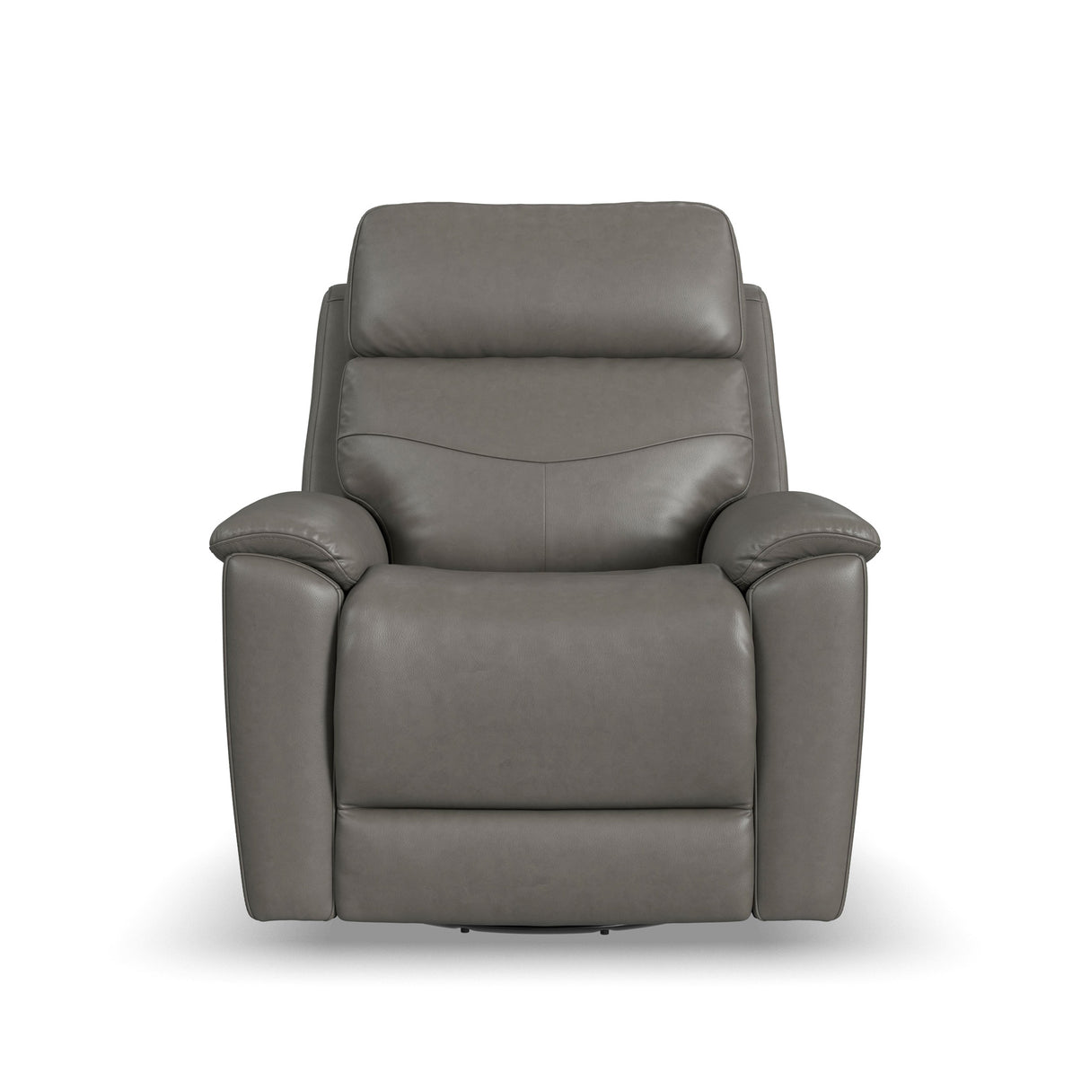 Refined Pewter Swivel Power Recliner QK1101561