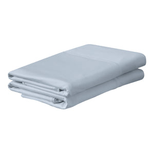 Front right view of Tempur Breeze Sleepy Blue Queen Cooling Pillowcases