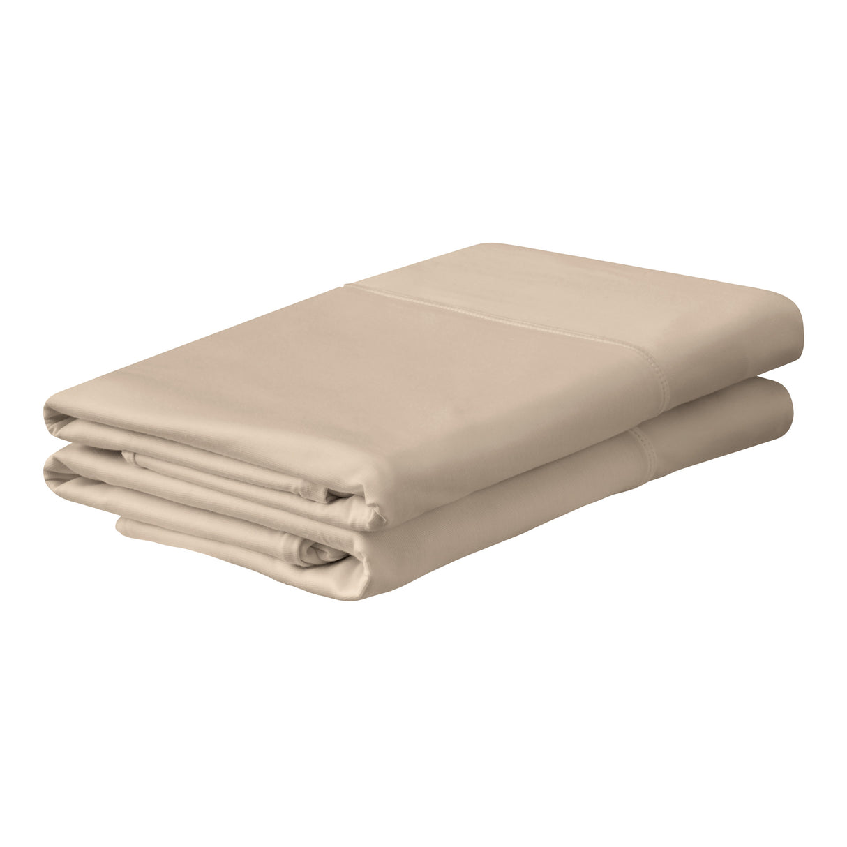 Front right view of Tempur Breeze Sandstone Queen Cooling Pillowcases