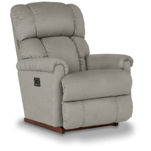 Front right view of Pinnacle Gray Tri-Power Recliner