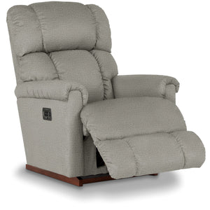 Open view of Pinnacle Gray Tri-Power Recliner