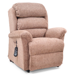 Front left view of Polaris Maize Small Power Lift Chair Recliner