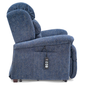Side view of Polaris Midnight Small Power Lift Chair Recliner