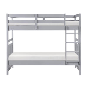 Sloane Gray Twin Over Twin Bunk Bed QK1101763